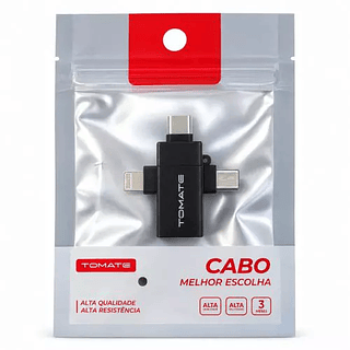 Adaptador OTG 3 em 1 USB 3.0 Tomate