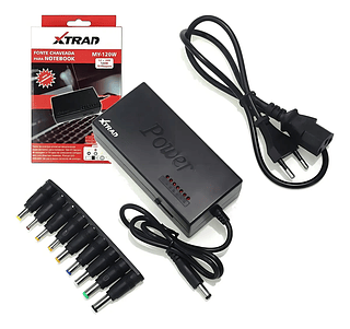 Fonte Notebook Universal 10 Ponteiras 12v A 24v 120w Xtrad