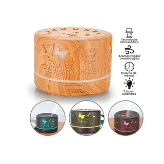 Aromatizador Difusor Umidificador 700ml 7cores Led Borboleta B-Max