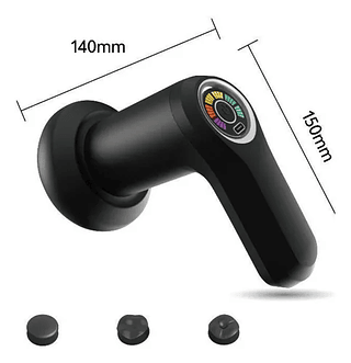 Aparelho Massageador Elétrico Orbital Preto Tomate