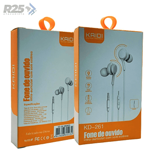 Fone de ouvido kaidi p2