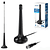 Antena Digital HDTV 5dbi Retrátil 4 Estágios 3 Metros Base EXBOM
