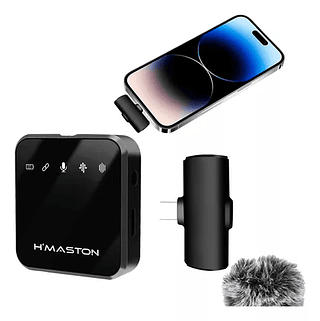 Microfone Sem Fio Tipo-c Lapela Celular H'Maston