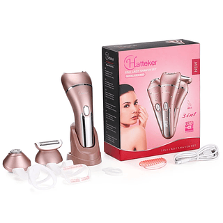 Hatteker depilador elétrico depilação para mulheres 3 em 1