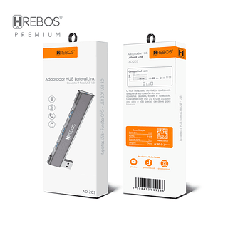 Adaptador Hub lateral link USB Hrebos