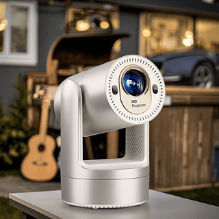 Projetor Inteligente Ultra HD Recarregável com Ajuste de Tela Automático H'Maston