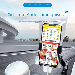 Capa Impermeável Para Celular Moto Bike Bicicleta Touch