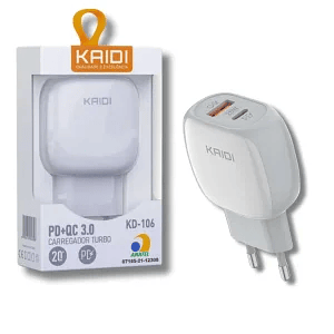 Carregador turbo tomada 3.0 Pd+qc