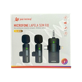 Microfone de Lapela Duo Universal Peining