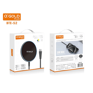 Carregador Sem Fio Indução Magnético 20w Turbo Ultra Rápido A'gold