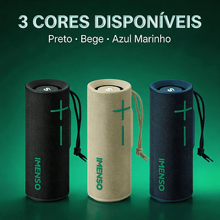 Caixinha De Som Led Tela Ipx5 Portatil Imenso