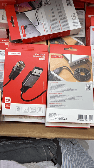 Adaptador de Rede Fio Gigabit USB-A para RJ-45 Tomate