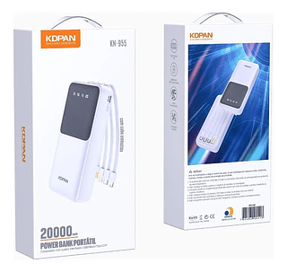 Power Bank 20000 Mah Carregador Rápido Multiplas Saídas KDPAN