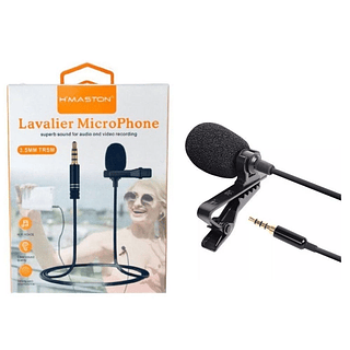 Microfone De Lapela Para Celular P2 3.5MM Hmaston