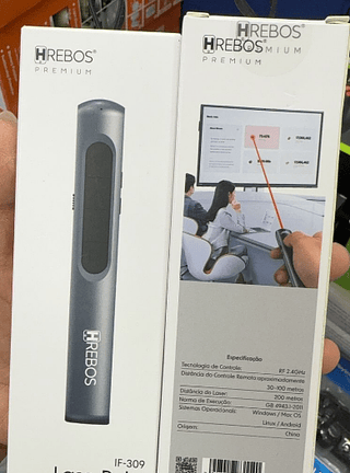 Caneta Apresentadora Passador de Slide Laser Point Hrebos