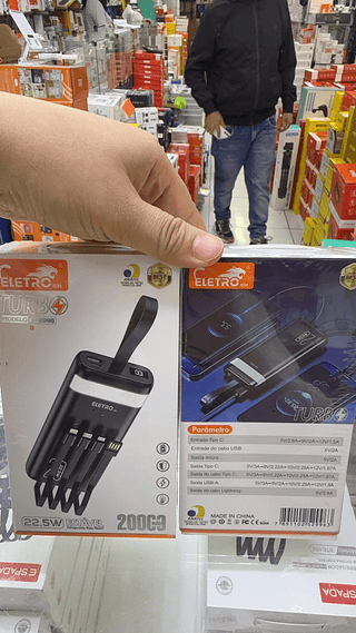 Carregador Portátil Power Bank Turbo 22.5w 20.000mah Eletromex