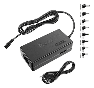 Fonte Universal para Notebook Multifuncional com 10 Plugs 120W Tomate