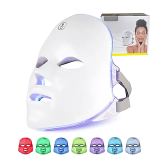 Mascara Facial Led Tratamento Fototerapia Estetica B-Max