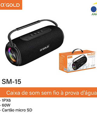 Caixa de som 60w A' Gold