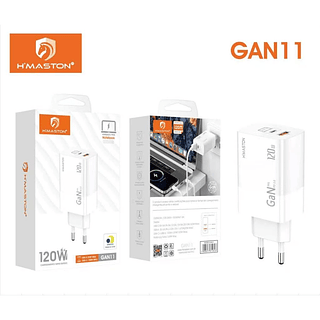 Fonte Carregador Turbo 120w 1 Type C Pd + 1usb H'maston