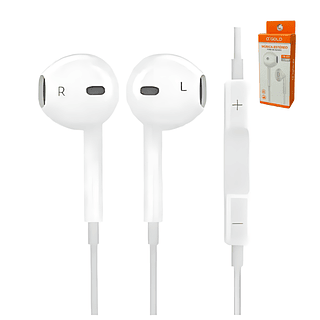 Fone de Ouvido com Fio Estéreo com Microfone a´Gold