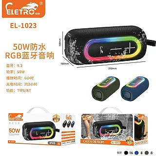 Caixa De Som 50w Bluetooth 5.2 Eletromex