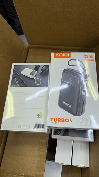 Carregador Celular Portátil 20.000mah Power Bank Turbo Kaidi