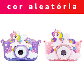 Camera Fotográfica Digital Divertida Infantil com Suporte