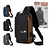 Saco de Ombro Mochila para Viagens Portáteis Com Interface de Carga USB + Cadeado Eletrônico