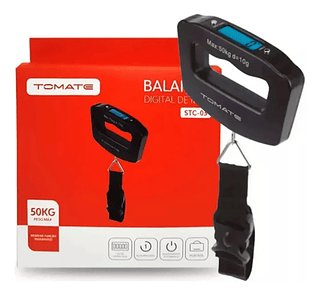Balança Digital Portátil Para Bagagem 50kg Tomate
