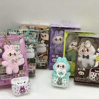 Fone de Ouvido TWS Infantil com Chaveiro Labubu