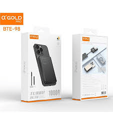 Carregador Induçao Power Bank De Alumínio A'Gold