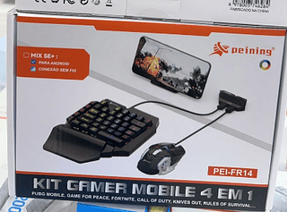 Kit Gamer Mobile 4 in 1 Mouse e Teclado Peining