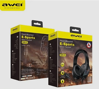 Fone De Ouvido Gamer E- Sports Com Fio Headset Awei