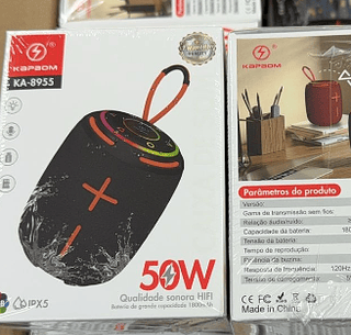 Caixa de Som RGB Bluetooth 50w Kapbom