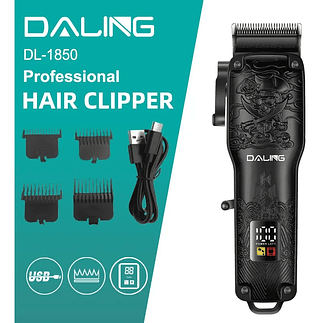 Máquina De Cortar Cabelo Sem Fio Profissional Daling