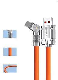 Cabo com ponta giratória 180° USB carregador Turbo Tipo C Hrebos