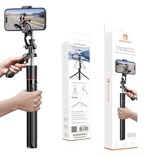 Tripé De Chão Selfie Stick Para Celular H'Maston 1,70M