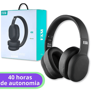Fone de Ouvido Headphone Dobrável Fam