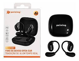Fone de Ouvido Open-Ear com Tradução por IA simultânea Peining