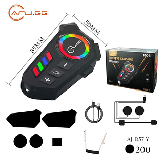 Fone de Ouvido de Capacete Moto Bluetooth Controle De Voz