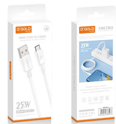 Cabo Dados Carga Rápida 25W Para Micro