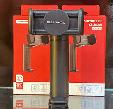 Suporte Celular 360° com Função Antivibração Tomate