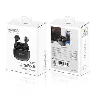 Fone de Ouvido ClearPods Wireless Hrebos