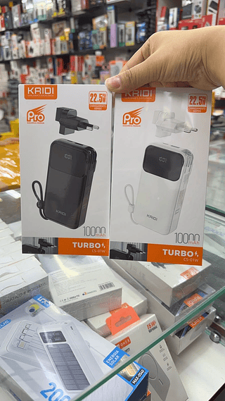 Carregador Portátil Power Bank 10.000mah 22.5w Com Acessório Premium Tomada Kaidi