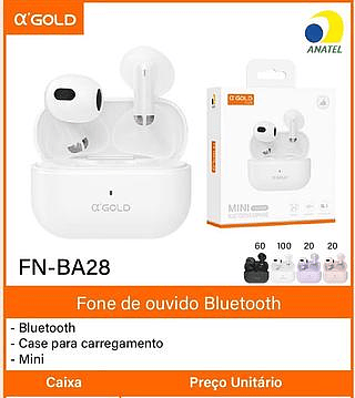 Mini Fone Bluetooth Earphone A'Gold