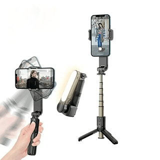 Gimbal Estabilizador Bastão de Selfie com Luz Led Peining