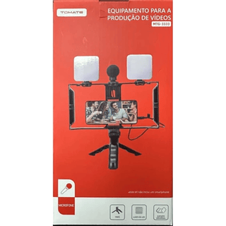 Gaiola para Produção de Vídeos com 2 Leds Tomate