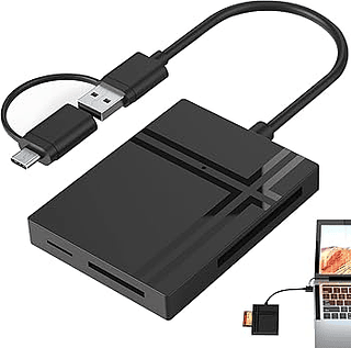 Adaptador Leitor de Cartão SD 5 em 1 USB C e USB 3.0