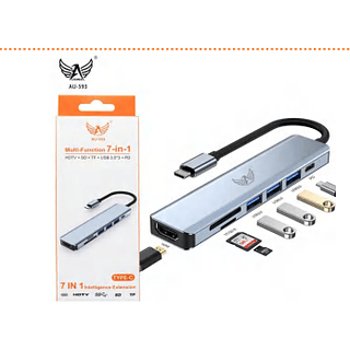 Adaptador Hub Tipo-C HDMI USB 7em1 LTOMEX